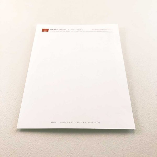 Law firm corporate letterhead printing