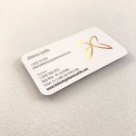 Gold foil business cards