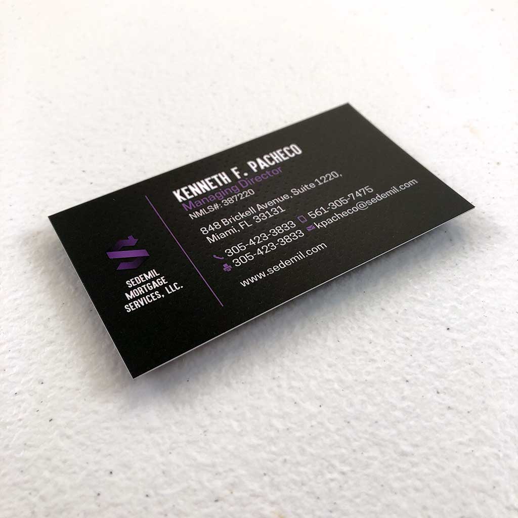 New - 16pt Silk Business Cards Printing in Miami